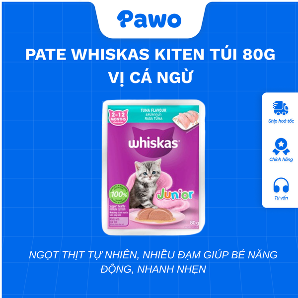Pate Whiskas Kitten Mèo Con 80g
