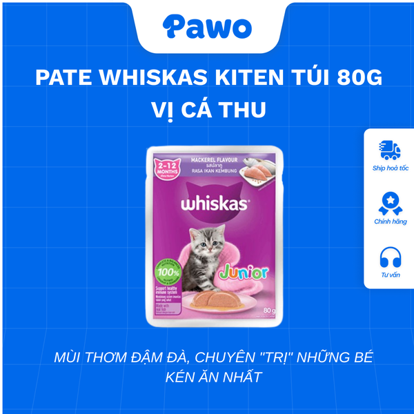 Pate Whiskas Kitten Mèo Con 80g