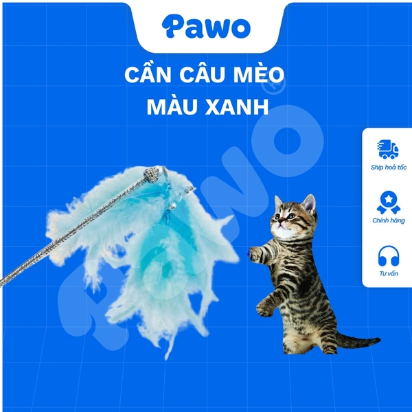 Đồ chơi cần câu mèo lông vũ - PAWO