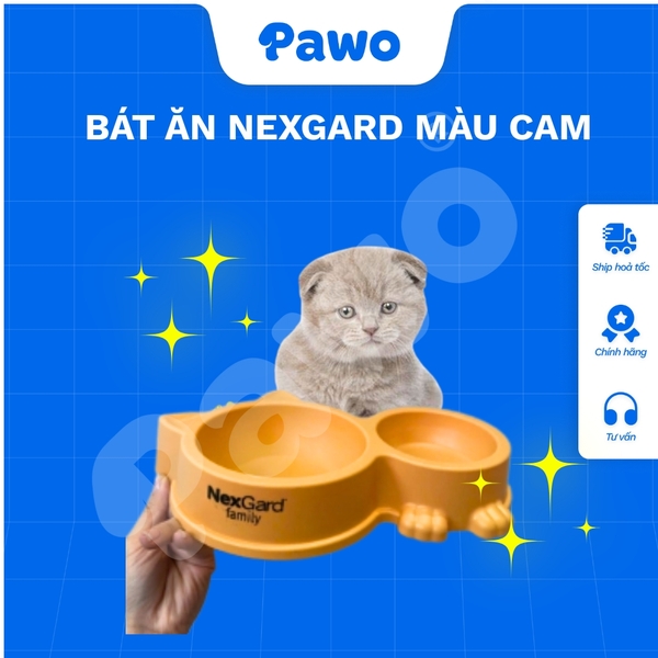 Bát ăn Nexgard màu cam - PAWO