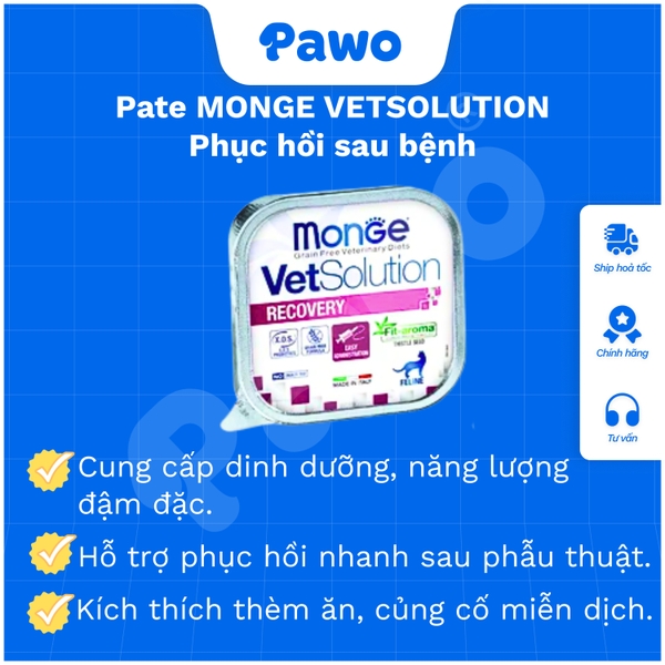 Pate Monge VetSolution cho mèo 100g | PAWO