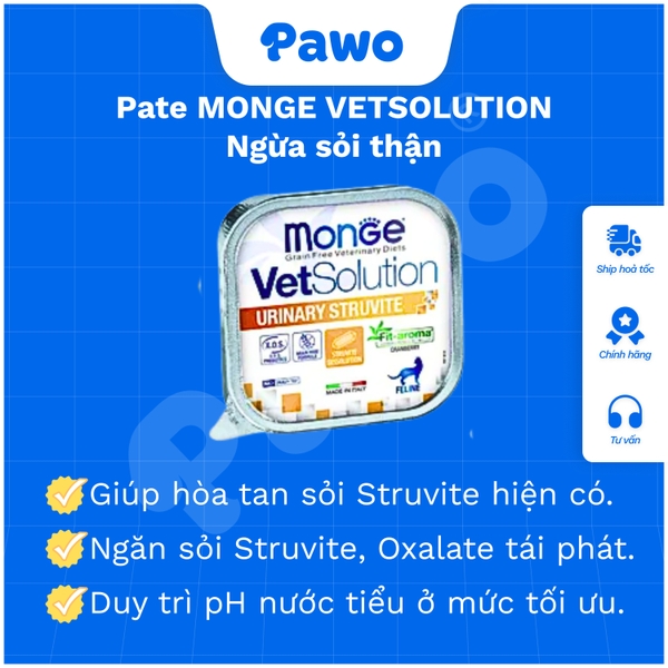 Pate Monge VetSolution cho mèo 100g | PAWO