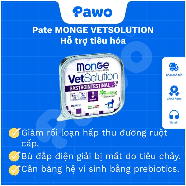 Pate Monge VetSolution cho mèo 100g | PAWO