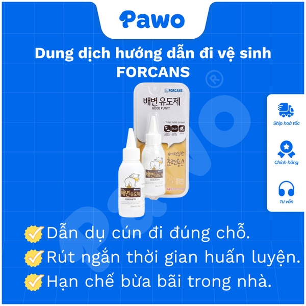 Dung dịch hướng dẫn đi vệ sinh FORCANS | PAWO