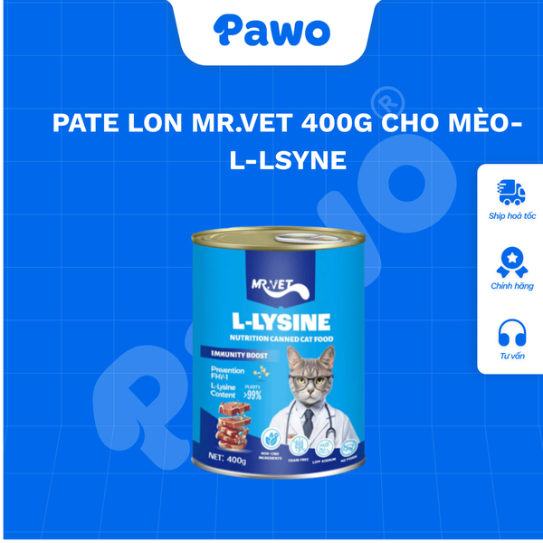 Pate Mr.Vet Lon 400g Cho Mèo PAWO
