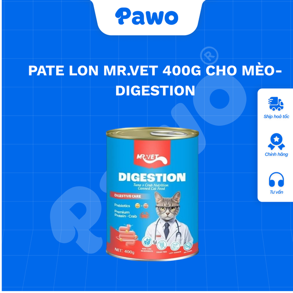 Pate Mr.Vet Lon 400g Cho Mèo PAWO