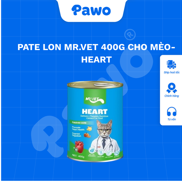 Pate Mr.Vet Lon 400g Cho Mèo PAWO