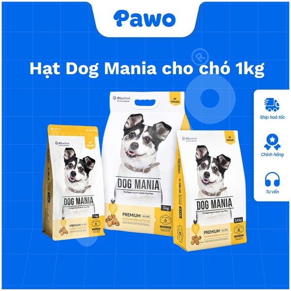 Hạt Dog Mania cho chó mọi lứa tuổi PAWO