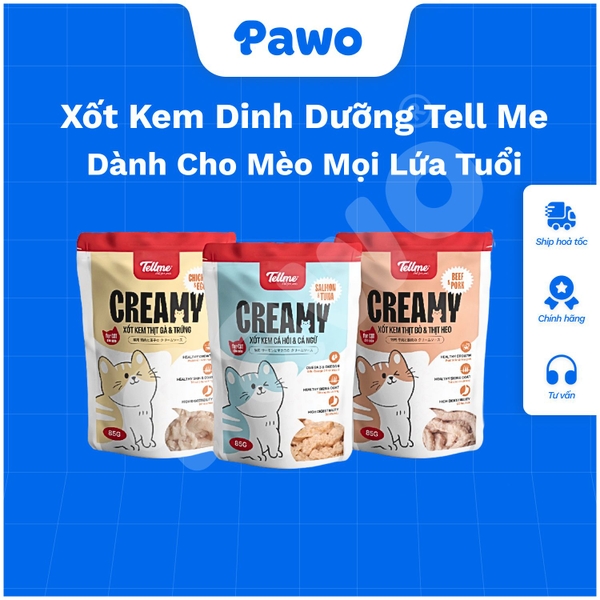 Pate và Xốt Tell me cho mèo