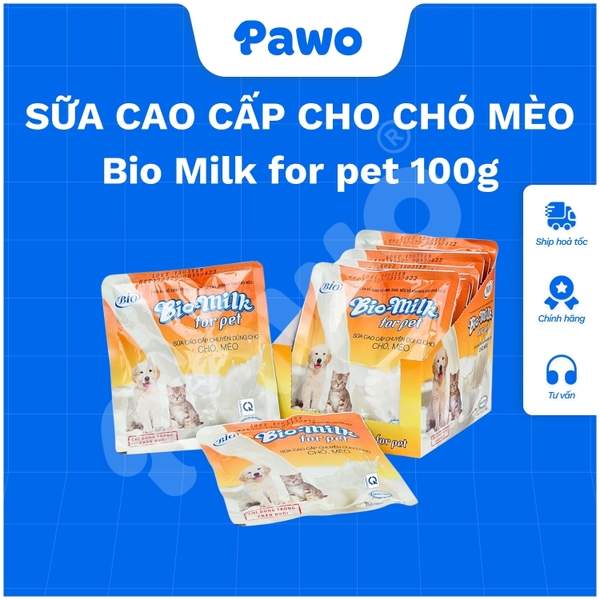 Sữa Bio Milk cao cấp chuyên dùng cho chó mèo 100g PAWO