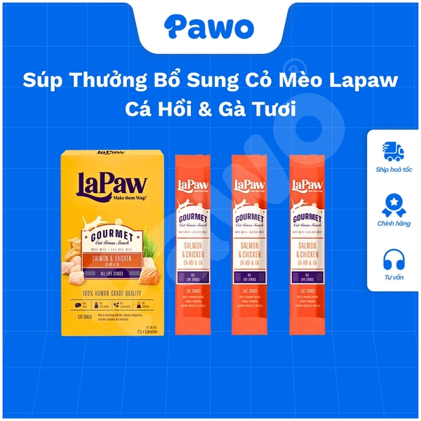 Súp thưởng bổ sung cỏ mèo Lapaw