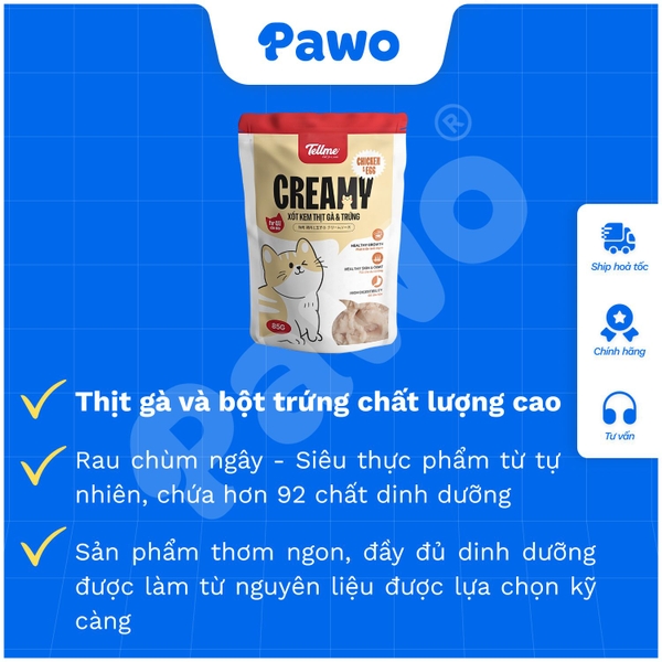Pate và Xốt Tell me cho mèo