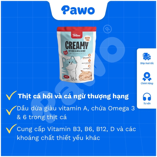 Pate và Xốt Tell me cho mèo