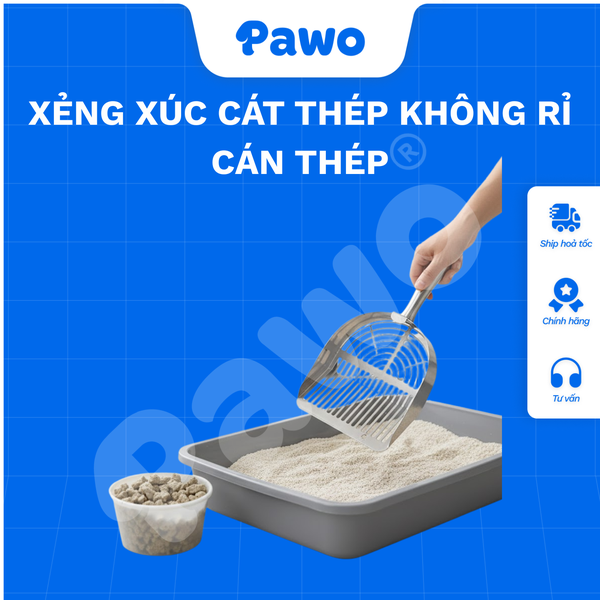 Xẻng xúc cát thép không gỉ  - PAWO