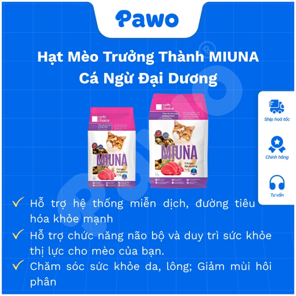 Hạt Miuna Adult Cá Ngừ
