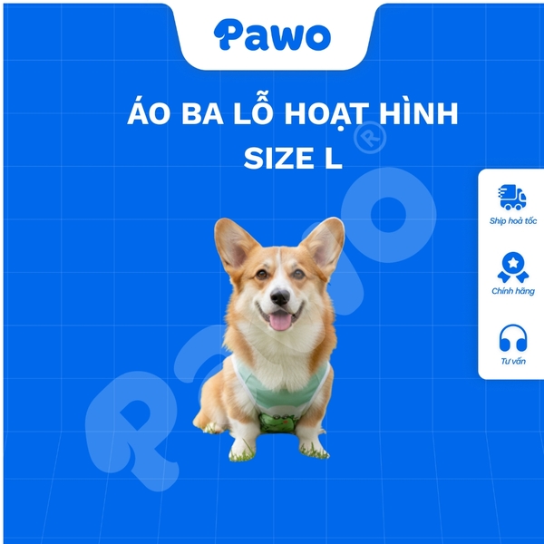 Áo ba lỗ hoạt hình nhiều size - PAWO