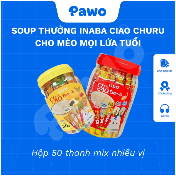 Soup thưởng INABA CIAO churu cho mèo | PAWO