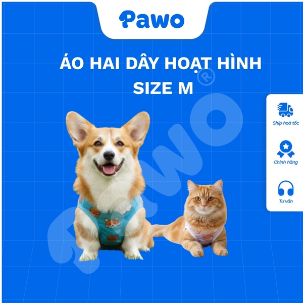 Áo hai dây hoạt hình thú cưng - PAWO