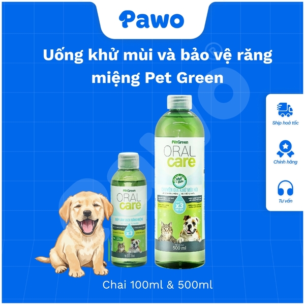 SPVS - Uống khử mùi và bảo vệ răng miệng Pet Green