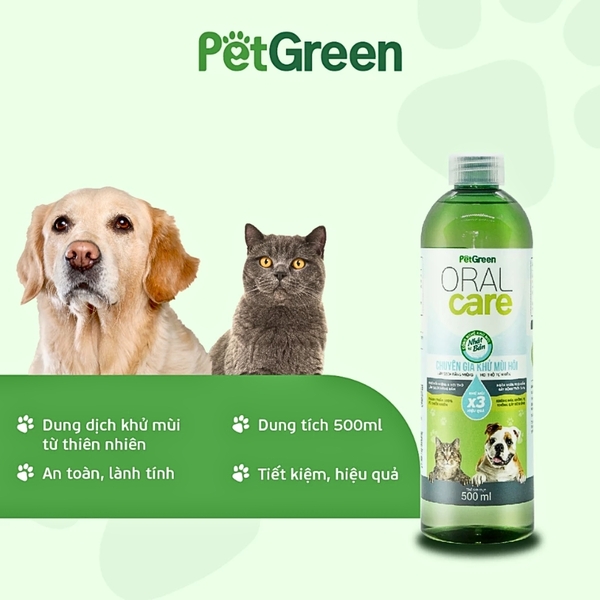 SPVS - Uống khử mùi và bảo vệ răng miệng Pet Green