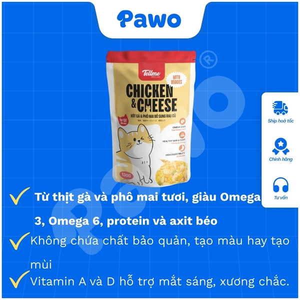 Pate và Xốt Tell me cho mèo