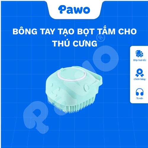 Bông tay tắm tạo bọt nhiều màu | PAWO