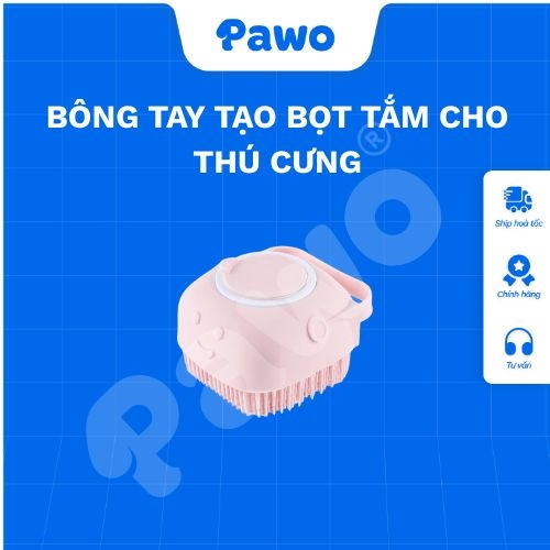 Bông tay tắm tạo bọt nhiều màu | PAWO