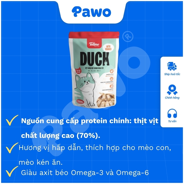Pate và Xốt Tell me cho mèo