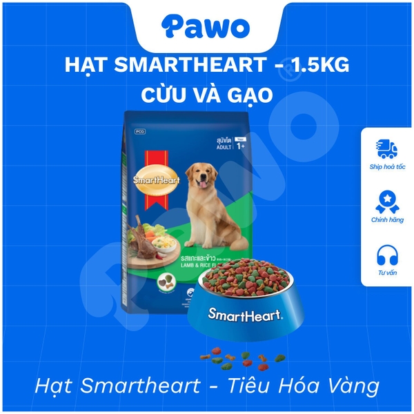 Hạt Smartheart cho chó trưởng thành túi 1,5 kg | PAWO