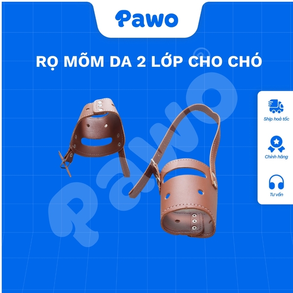 Rọ mõm da 2 lớp mềm cho chó - PAWO