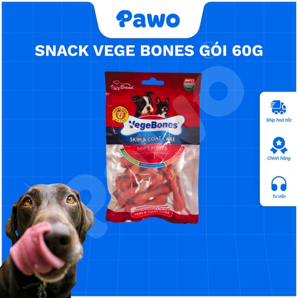 Snack Vege Bones gói 60g | PAWO