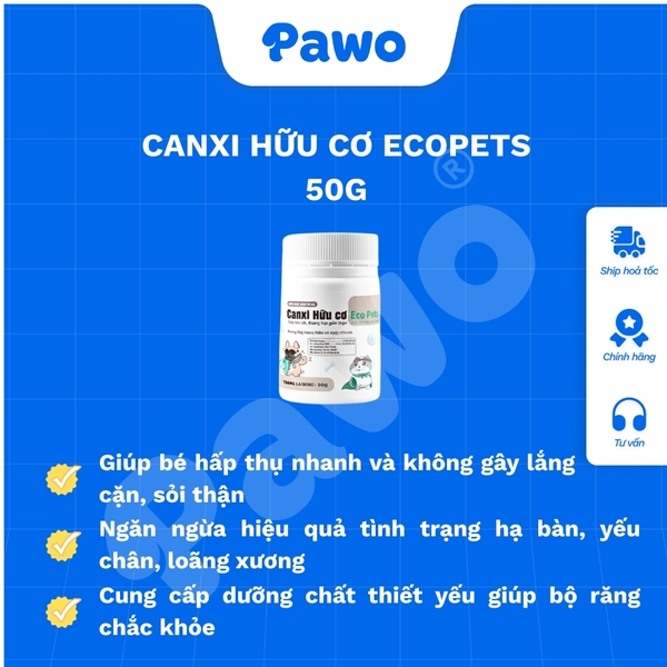 Canxi Hữu Cơ Eco Pet - 50g - PAWO