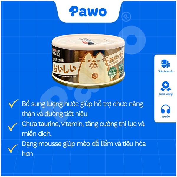 Pate Neeka Mousse Special Lon 85g Cao Cấp | PAWO