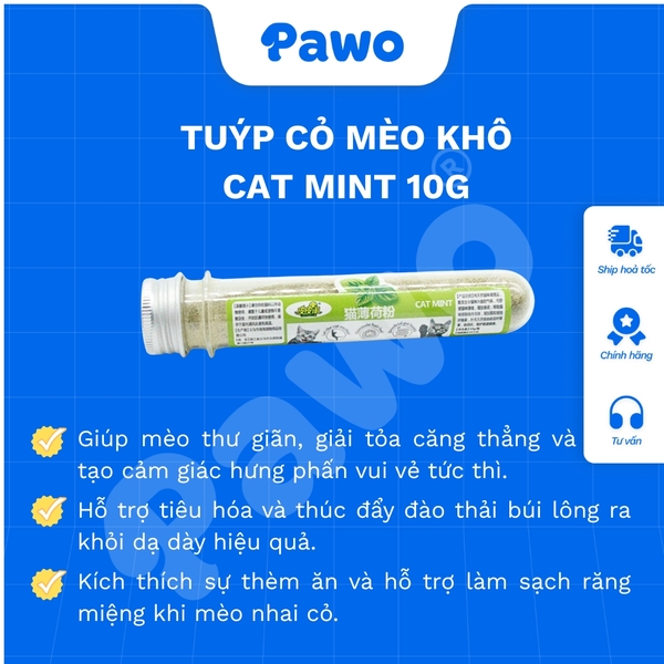 Tuýp cỏ mèo khô Cat Mint 10G