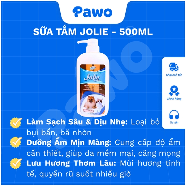 Sữa tắm Jolie dành cho cả chó và mèo | PAWO