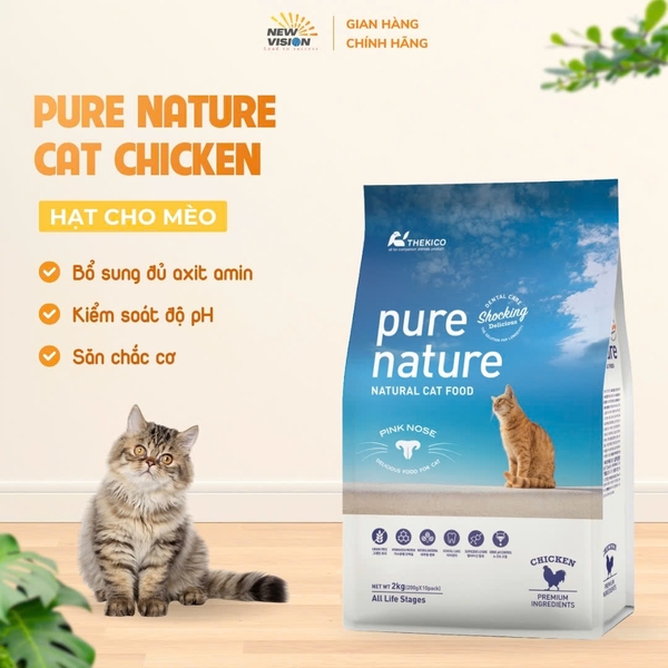 Hạt Cho Mèo Pure Nature Túi 200g, 2kg PAWO