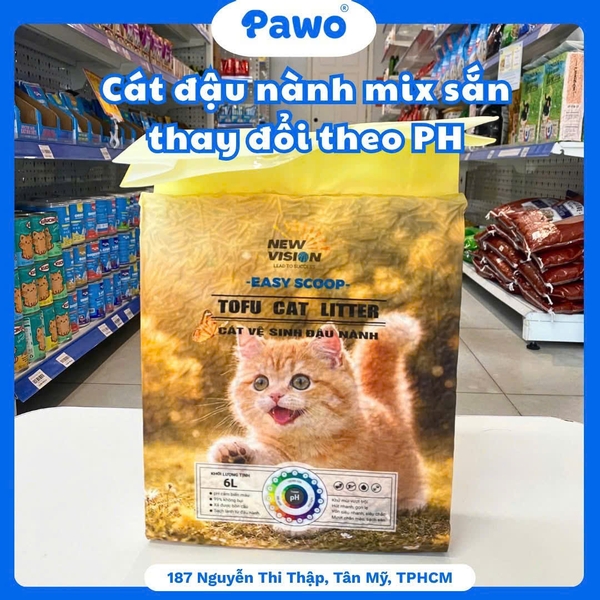 Cát Đậu Nành Mix Sắn Thay Đổi Theo PH Nước Tiểu PAWO
