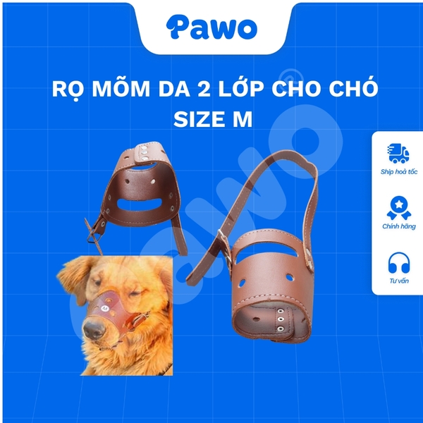 Rọ mõm da 2 lớp mềm cho chó - PAWO