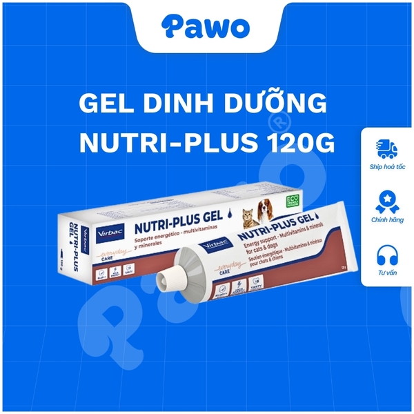 TPCN - Gel Dinh Dưỡng Bổ Sung Vitamin Và Khoáng Chất Nutri Plus VIRBAC 120g PAWO