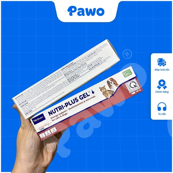 TPCN - Gel Dinh Dưỡng Bổ Sung Vitamin Và Khoáng Chất Nutri Plus VIRBAC 120g PAWO