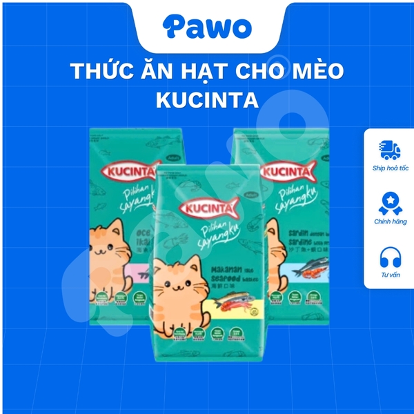 Hạt Kucinta cho mèo nhiều vị - PAWO