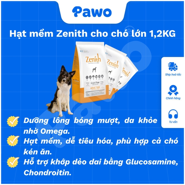 Hạt mềm Zenith dành cho chó | PAWO
