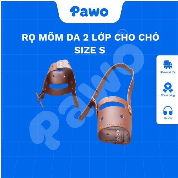 Rọ mõm da 2 lớp mềm cho chó - PAWO