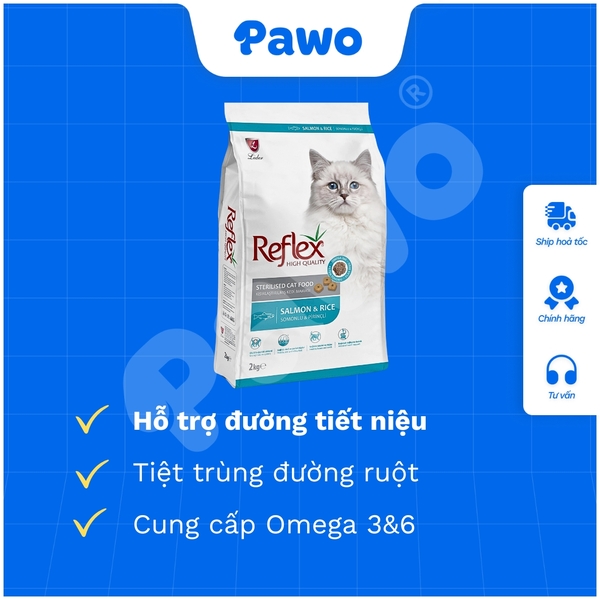 Hạt reflex plus adult 1,5kg dành cho mèo PAWO