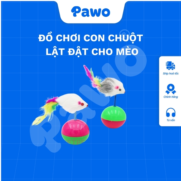 Đồ chơi con chuột lật đật cho mèo