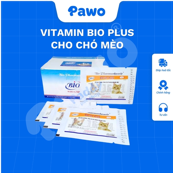 Gói Vitamin Bio Plus Bổ Sung Vitamin Tăng Sức Đề Kháng Cho Chó Mèo - PAWO
