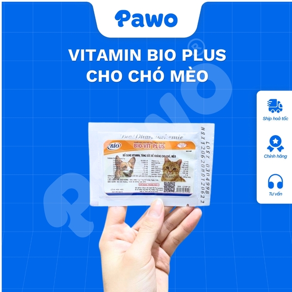 Gói Vitamin Bio Plus Bổ Sung Vitamin Tăng Sức Đề Kháng Cho Chó Mèo - PAWO