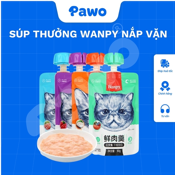 Súp thưởng Wanpy nắp vặn - PAWO