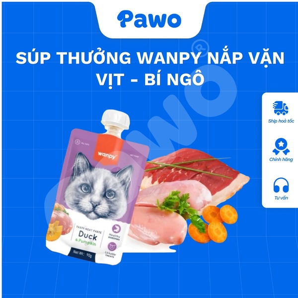 Súp thưởng Wanpy nắp vặn - PAWO