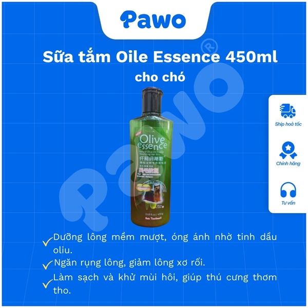 SPVS - Sữa tắm OLIVE ESSENCE chai 450ml PAWO
